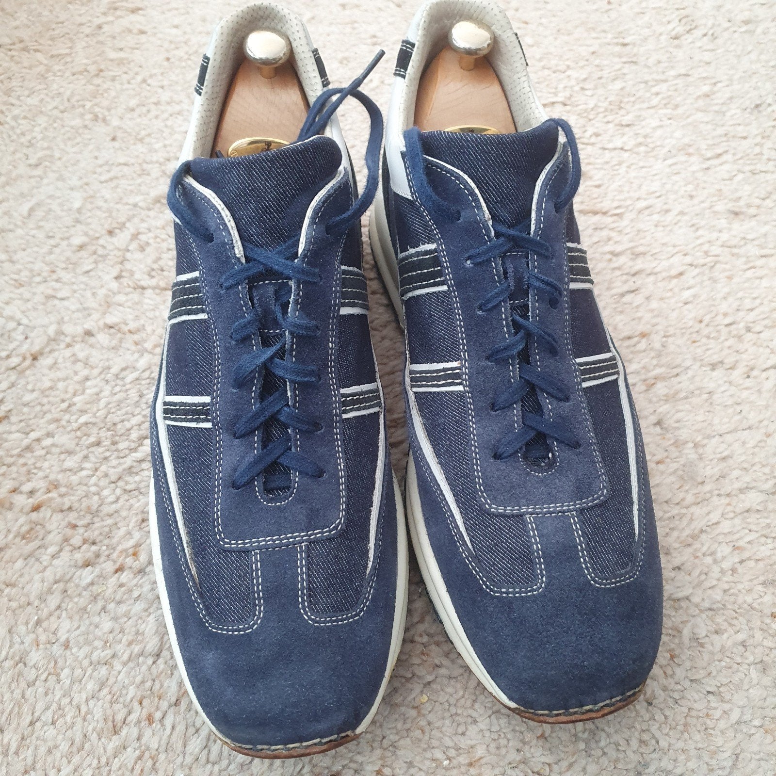 Santoni sneakers,maat uk10 (44), Ophalen of Verzenden, Zo goed als nieuw, Blauw
