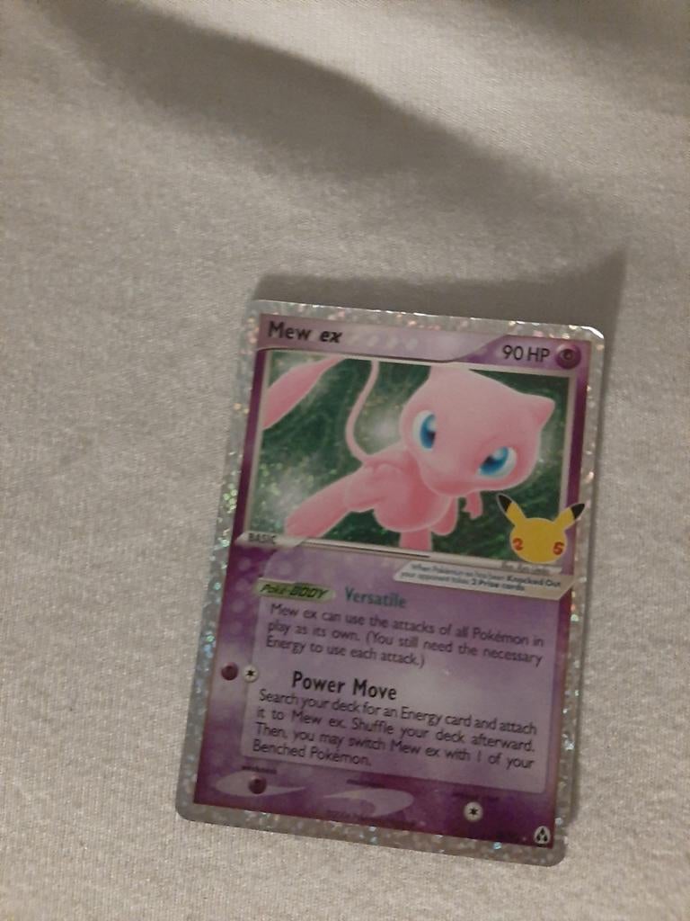 Mew ex Pokémon Kaart - Celebrations 25th Anniversary, Ophalen of Verzenden, Zo goed als nieuw, Losse kaart, Foil