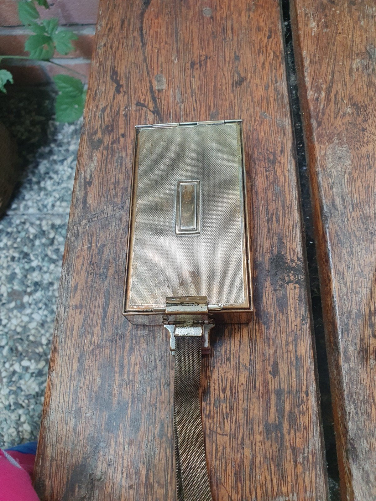 amtieke Parklane make-up etui met spiegel en poeder, Antiek en Kunst, Ophalen of Verzenden