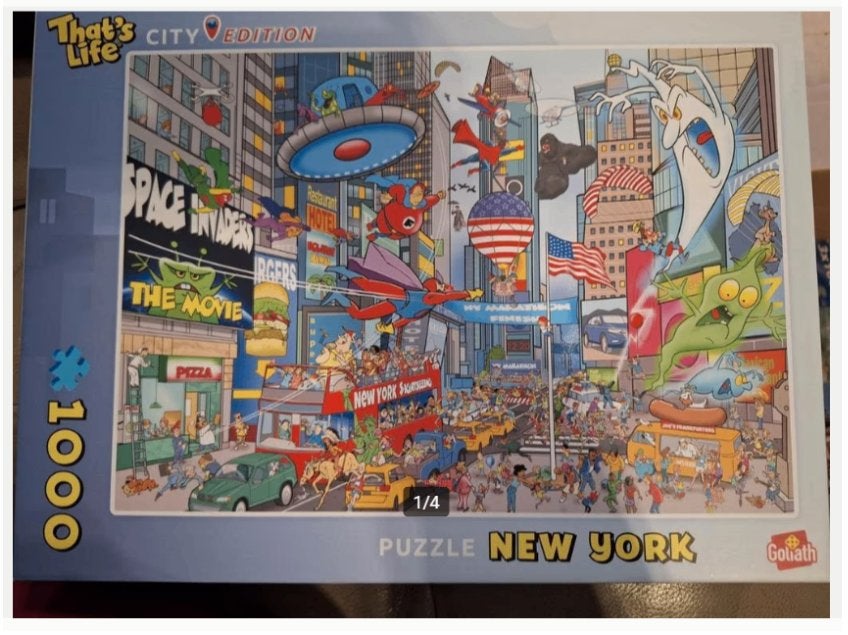 That's life puzzel New York 1000 stukjes h, Hobby en Vrije tijd, Denksport en Puzzels, Ophalen of Verzenden, 500 t/m 1500 stukjes