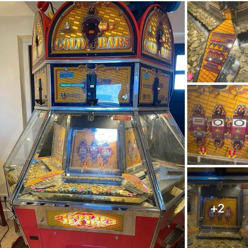 Gouden Munten Duwautomaat - Gold Bars Coin Pusher, Verzamelen, Automaten | Overige, Gebruikt, Ophalen