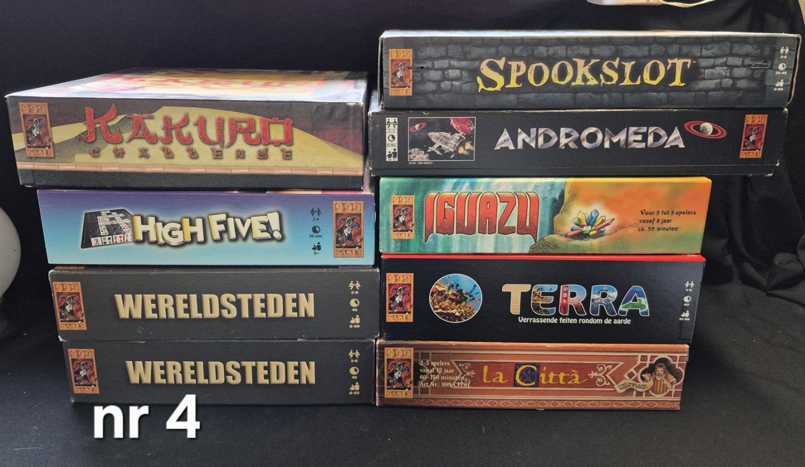 9 stuks diverse 999 bordspellen ---> check de lijst 4, Ophalen of Verzenden, Zo goed als nieuw