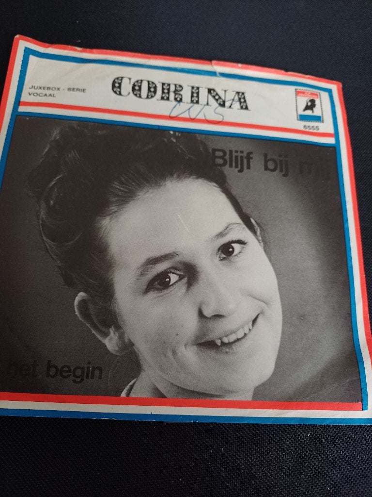 207 Single Corina – Blijf bij mij – 6555 – Origineel 1970, 7 inch, Ophalen of Verzenden, Zo goed als nieuw, Overige typen