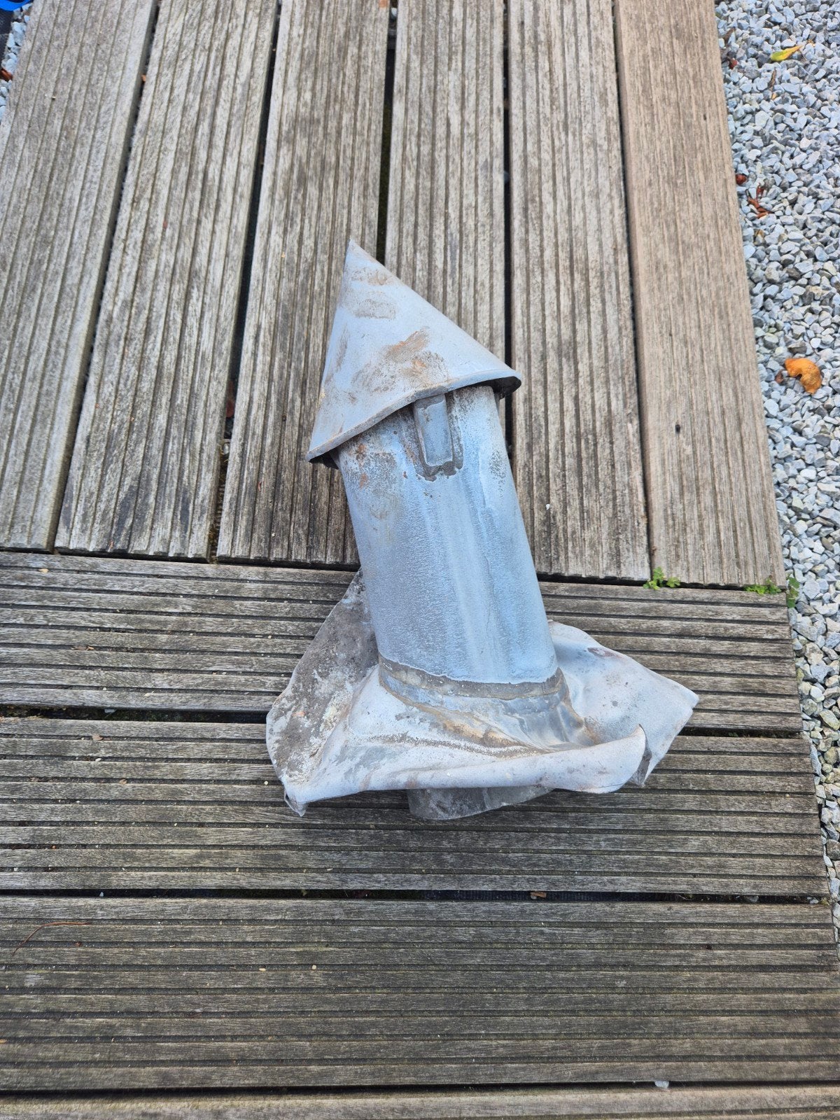 Zinken dakdoorvoer met loodslab, Ophalen, Gebruikt, Overige typen, Minder dan 5 m²
