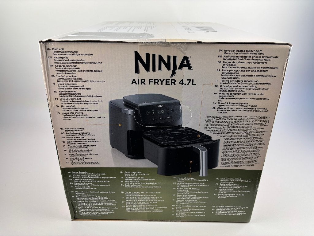 Ninja Air Fryer 4,7L – AF110EU – 1750W – AirCrisp, Airfryer, Kundendienst-de@sharkninja.com, Nieuw, SharkNinja Germany GmbH