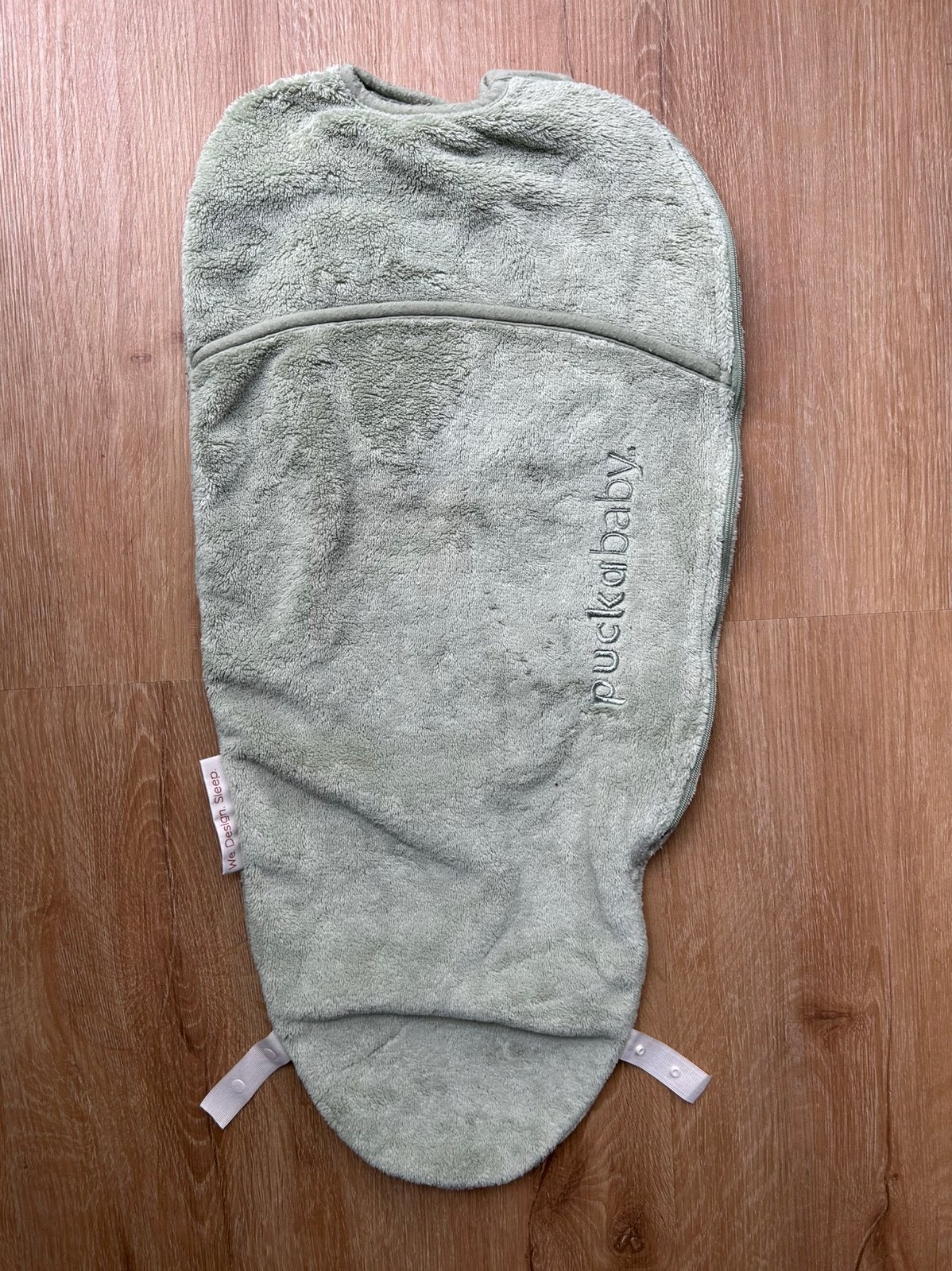 Slaapzak Puckababy piep teddy olive, Ophalen of Verzenden, Zo goed als nieuw, Slaapzak, Puckababy
