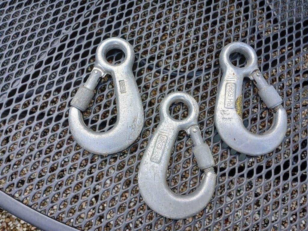 3 Aluminium karabijnhaken met vergrendeling, Ophalen of Verzenden, Gebruikt, Overige typen, Overige merken