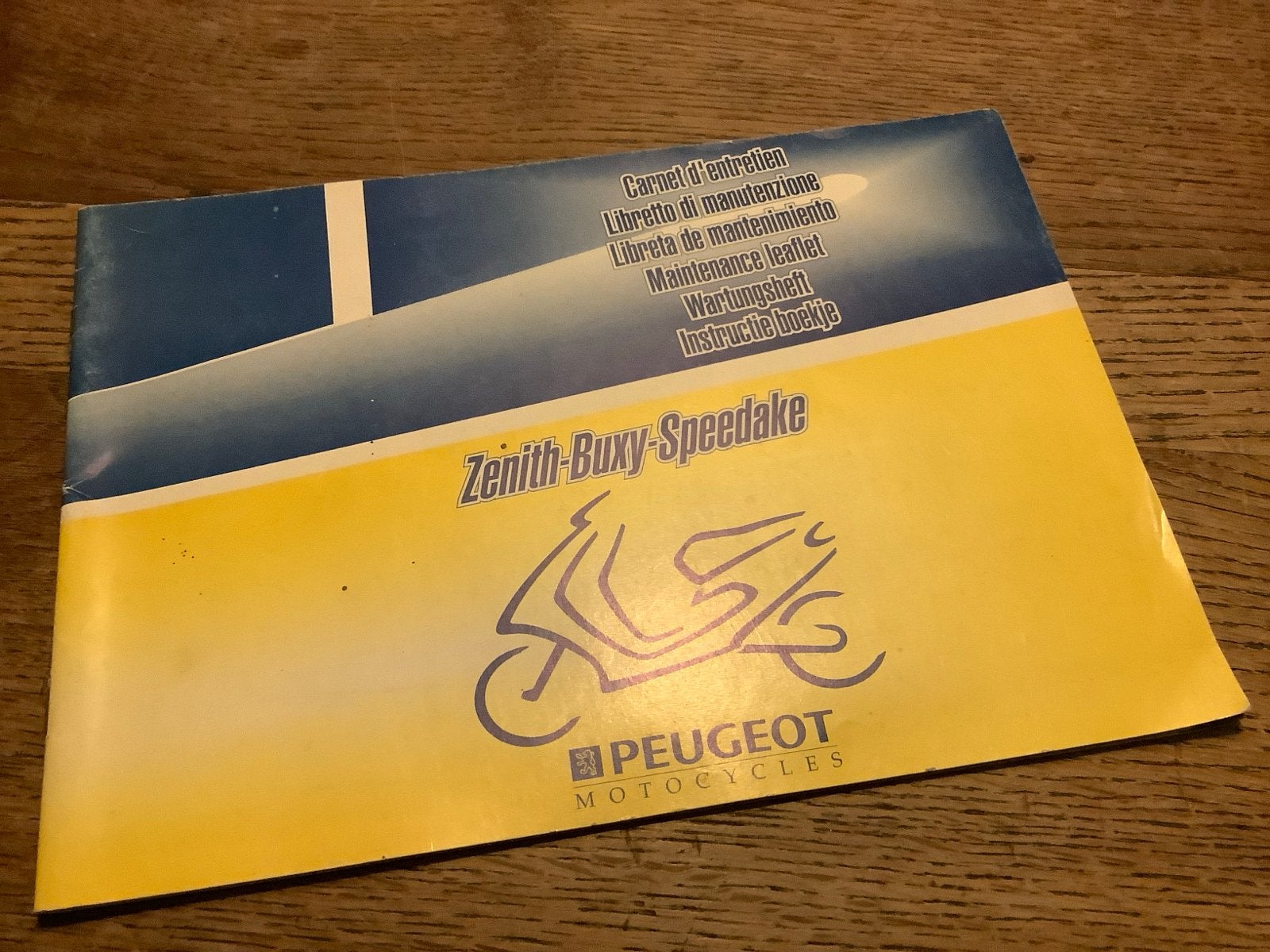 Onderhoudsboekje Peugeot Zenith Buxy Speedake.  (23), Fietsen en Brommers, Verzenden