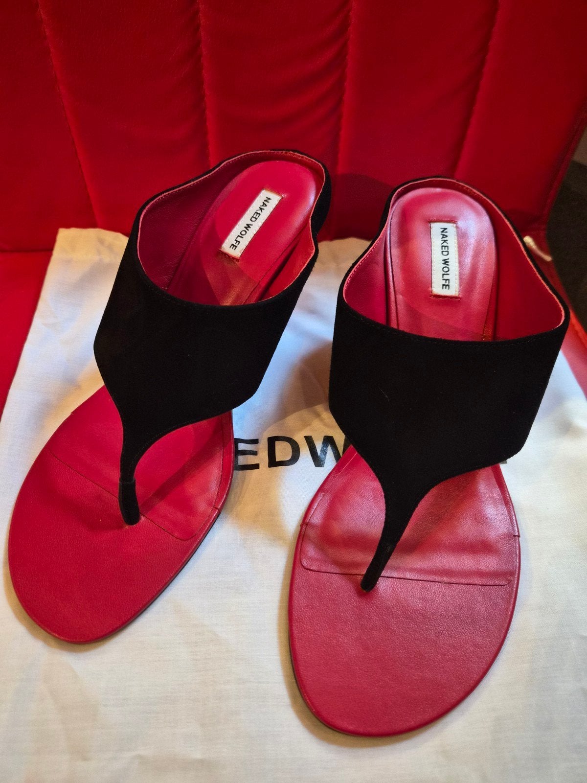 Naked Wolfe hakken /  muiltjes, Naked Wolfe, Zwart, Nieuw, Sandalen of Muiltjes