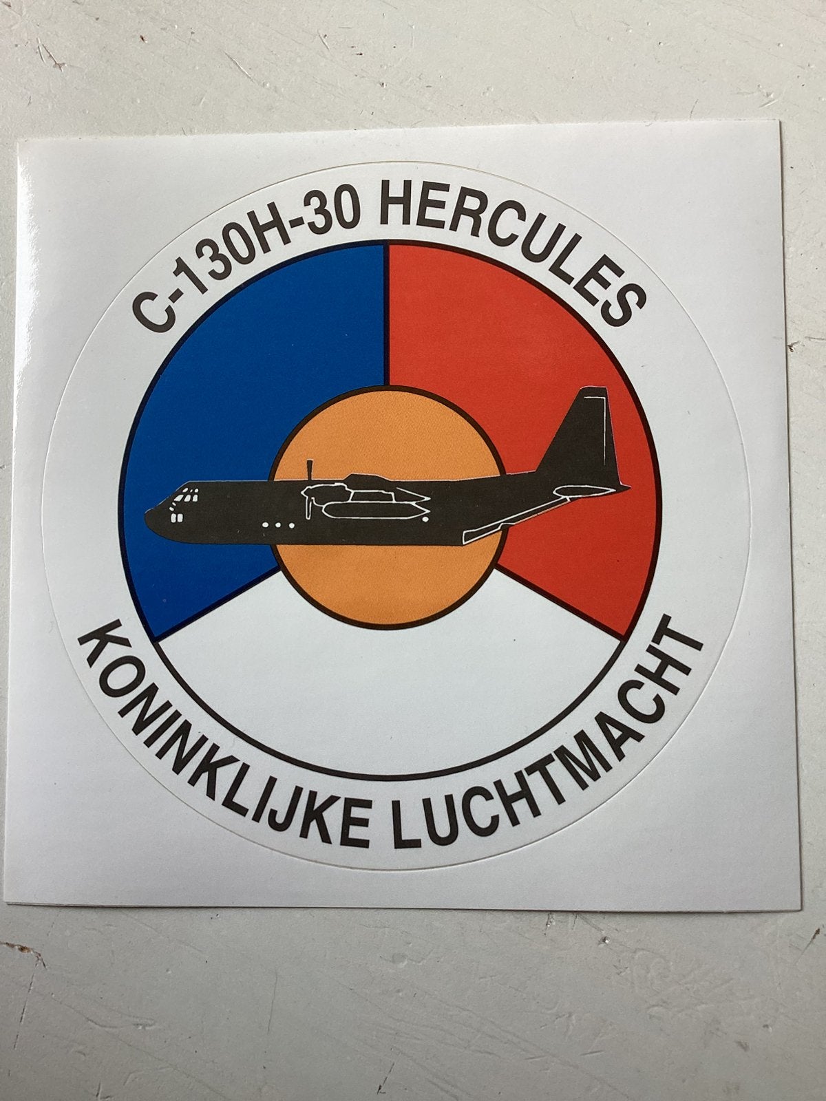 Sticker Koninklijke Luchtmacht C-130H-30 Hercules, Verzenden, Luchtmacht, Nederland
