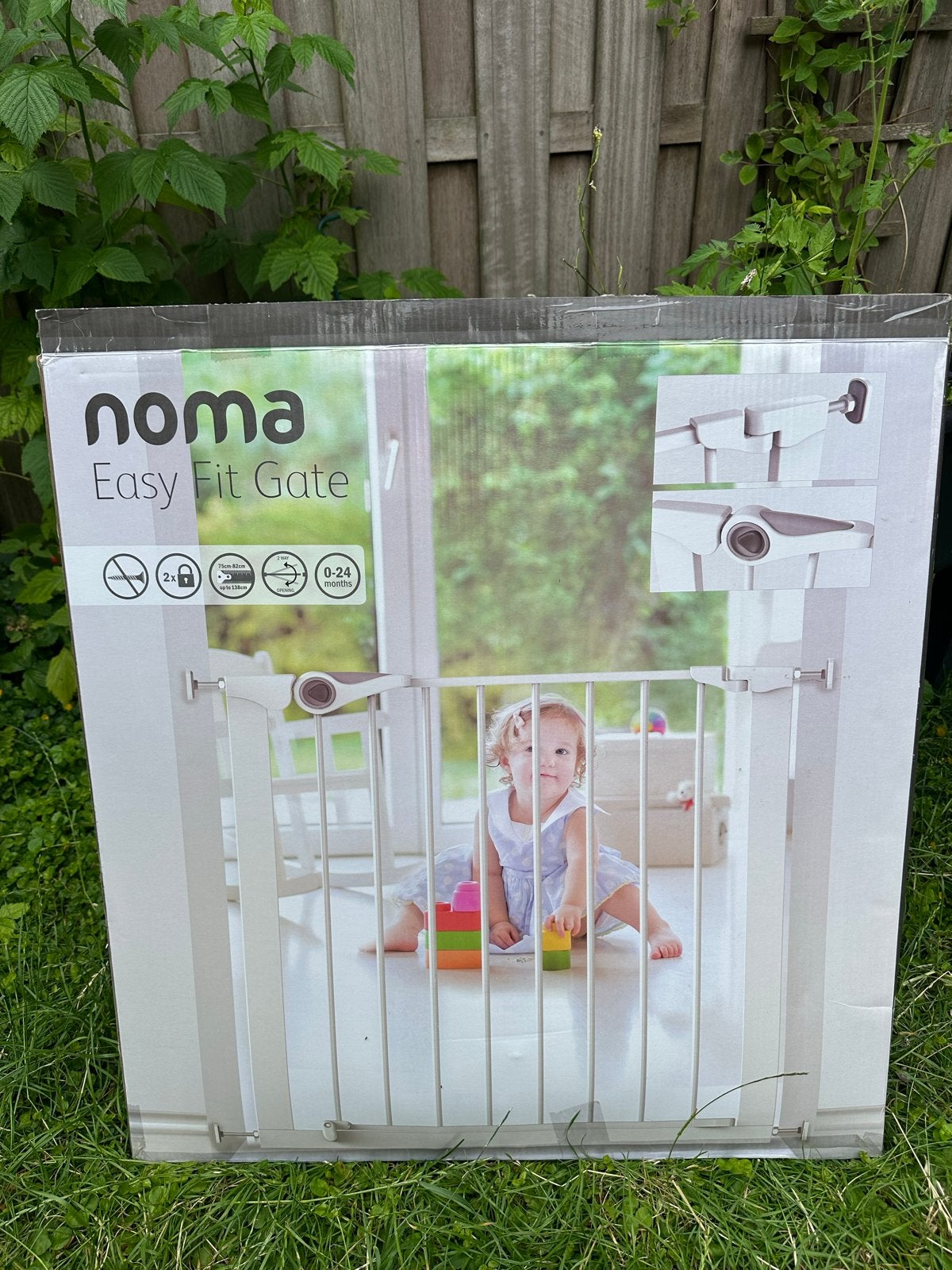 Noma Easy Fit Gate Traphekje - met nieuwe verlengstuk, Ophalen, Zo goed als nieuw, Metaal of IJzer, 115 cm of meer