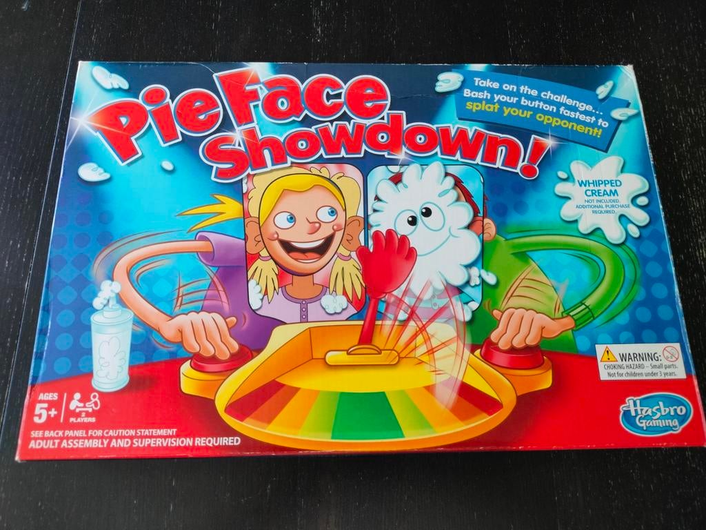 Pie Face showdown spel, Een of twee spelers, Ophalen of Verzenden, Zo goed als nieuw, Hasbro Gaming