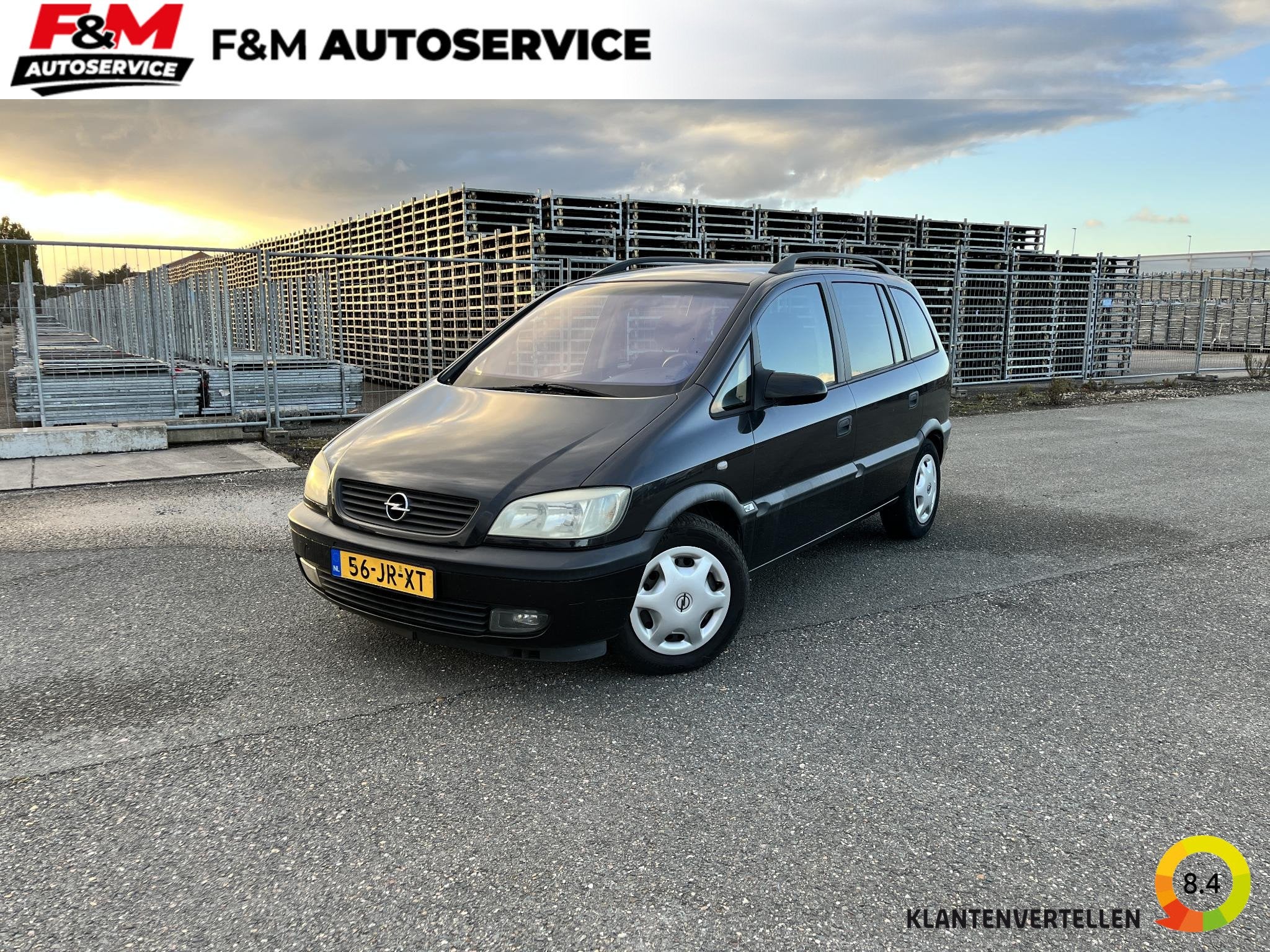 Opel Zafira 1.6-16V Comfort, Auto's, Gebruikt, 4 cilinders, 7 stoelen, Zwart