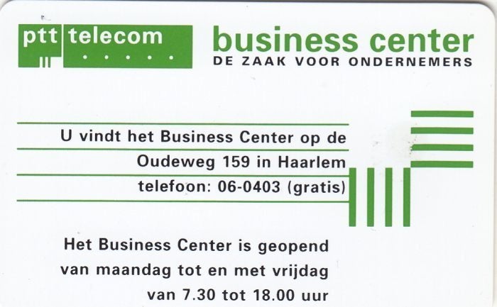 Telefoonkaart CKE026.01 Business Center Haarlem (van 7.30), Ophalen of Verzenden, Nederland