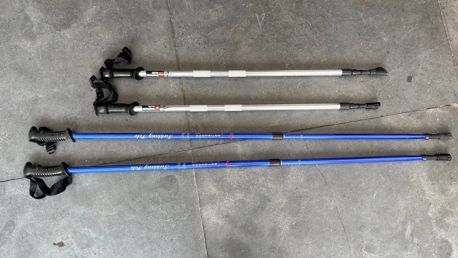 Nordic walking stokken - Set van 2 paar, Sport en Fitness, Ophalen of Verzenden, Gebruikt, Wandelstok