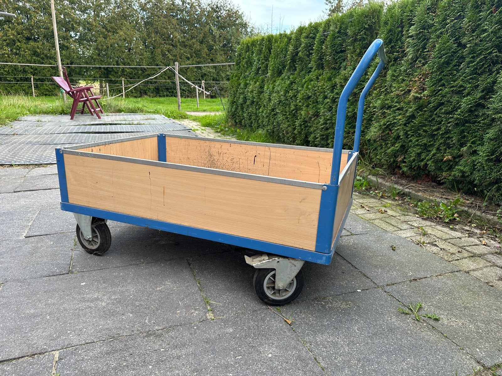 Fetra transportwagen 500 kg werkplaatswagen, 100 liter of meer, Ophalen, Gebruikt, Transportkar