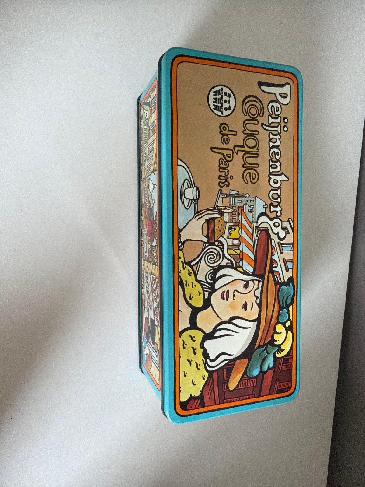 Vintage Peijnenburg Cuque de Paris koekblik, Verzamelen, Ophalen of Verzenden, Gebruikt, Koek(jes), Overige merken