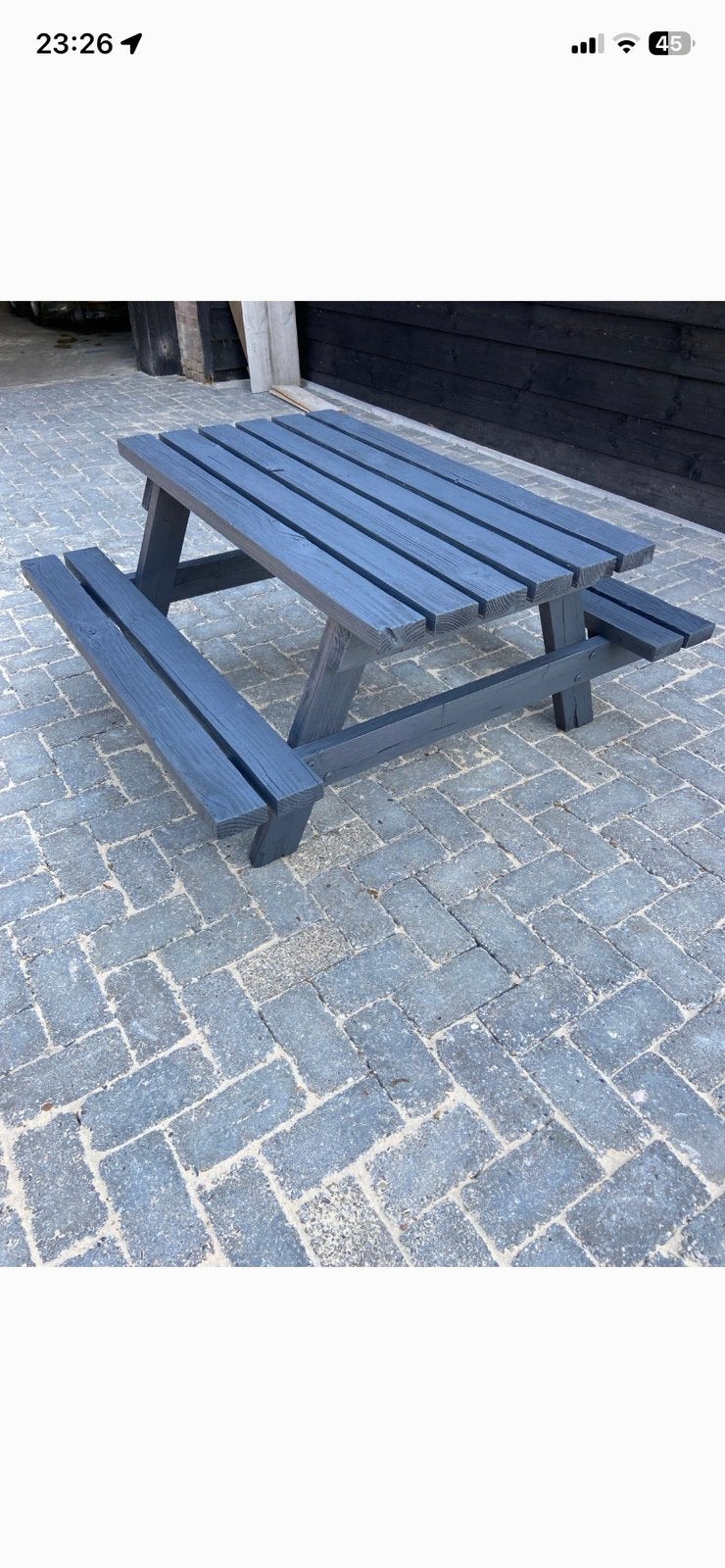 Kinder picknick tafel, Ophalen, Zo goed als nieuw, Rechthoekig, Hout