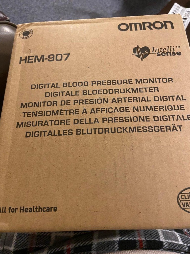 OMRON HEM-907 bovenarmbloeddrukmeter, Ophalen, Nieuw, Overige typen