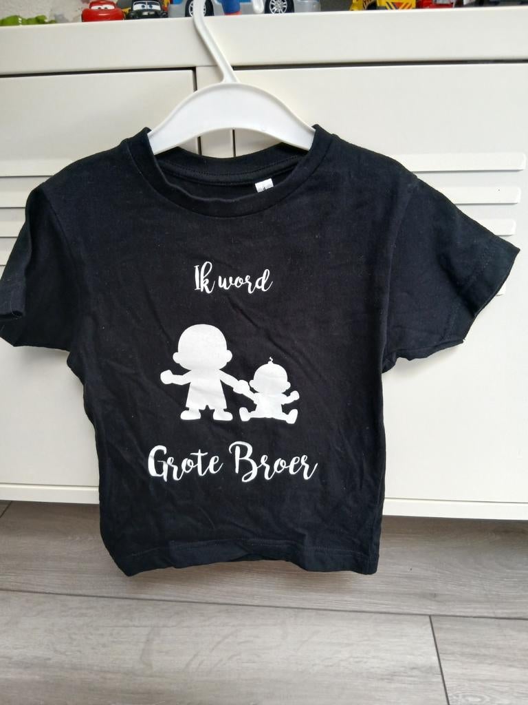 T-shirt 'Ik word Grote Broer' - Zwart, Ophalen of Verzenden, Gebruikt, Onbekend, Jongen