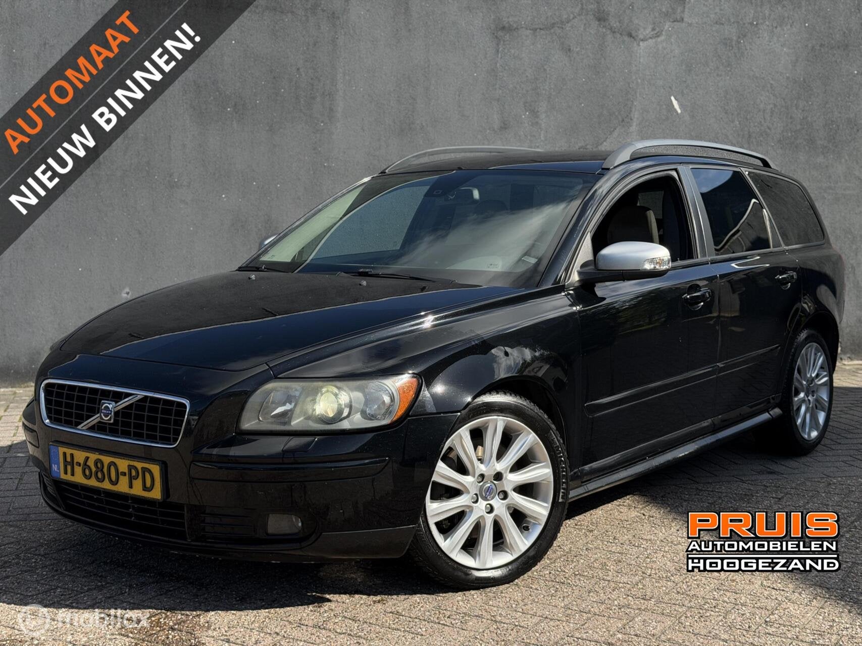 Volvo V50 2.4 D5 Edition II Sport -AIRCO-STOELV- *INRUIL MOG, Gebruikt, 1436 kg, 179 pk, Zwart