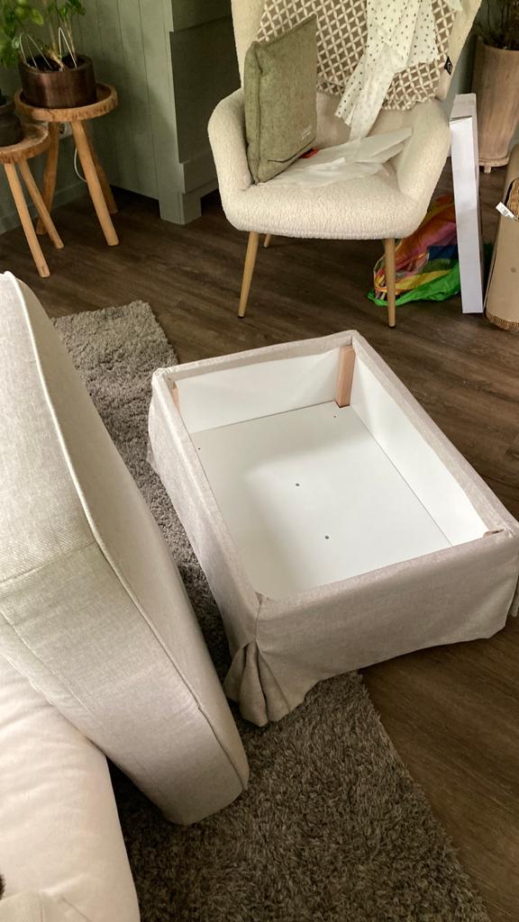 Ektorp voetenbank van Ikea, Huis en Inrichting, Ophalen, 50 tot 75 cm, Zo goed als nieuw, Rechthoekig