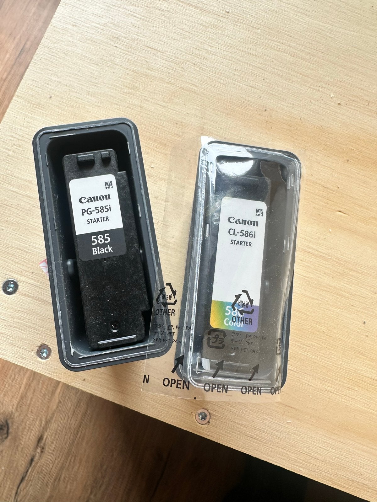 Canon PG-585i Zwart & CL-586i Kleur Starter Cartridges, Computers en Software, Printerbenodigdheden, Ophalen, Nieuw, Cartridge