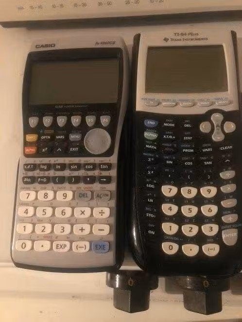 Twee grafische rekenmachines: Casio & Texas, Ophalen, Grafische rekenmachine, Gebruikt