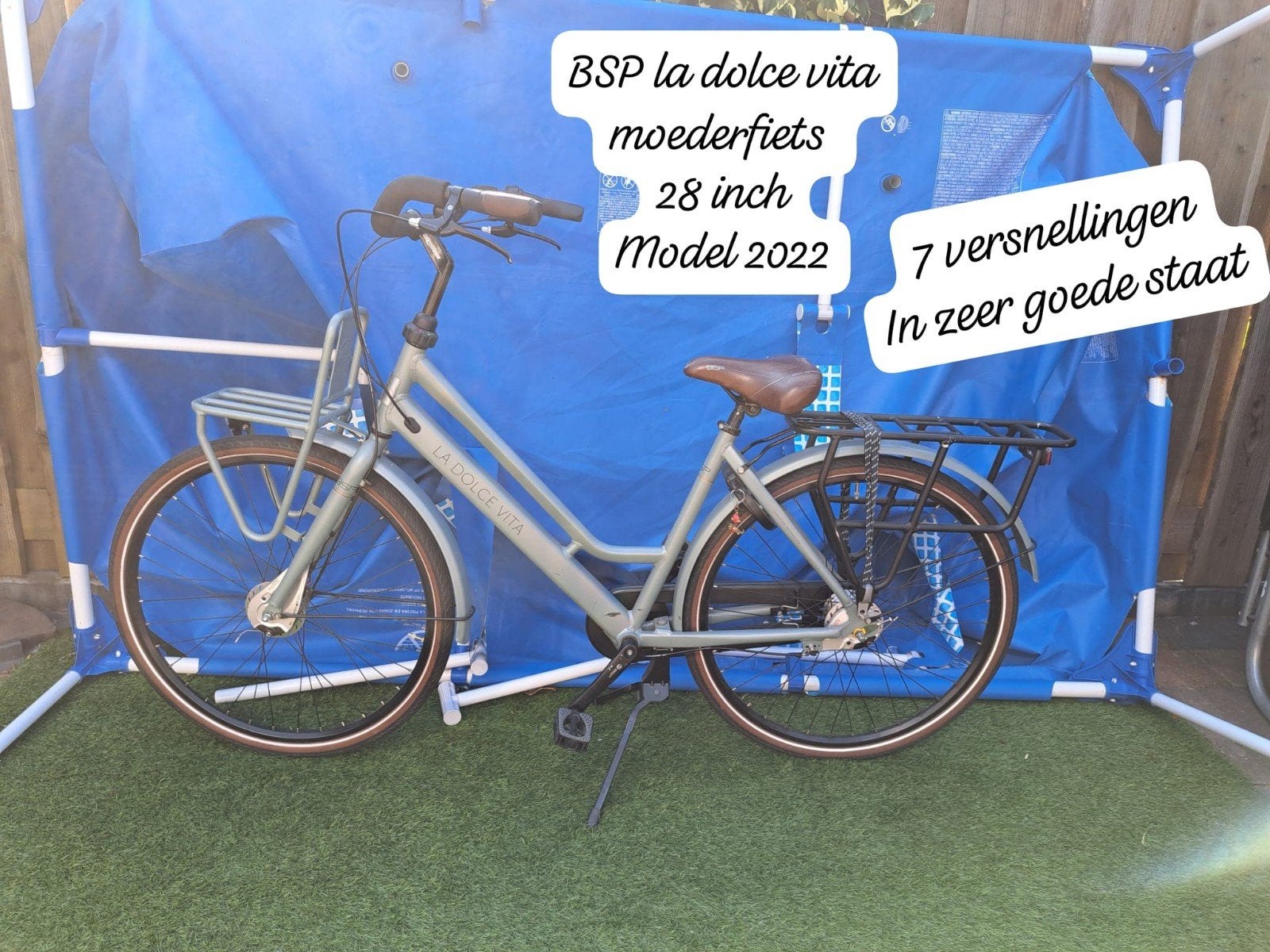 Moederfiets BSP la dolce vita, 2 zitjes, Versnellingen, 56 cm of meer, Zo goed als nieuw