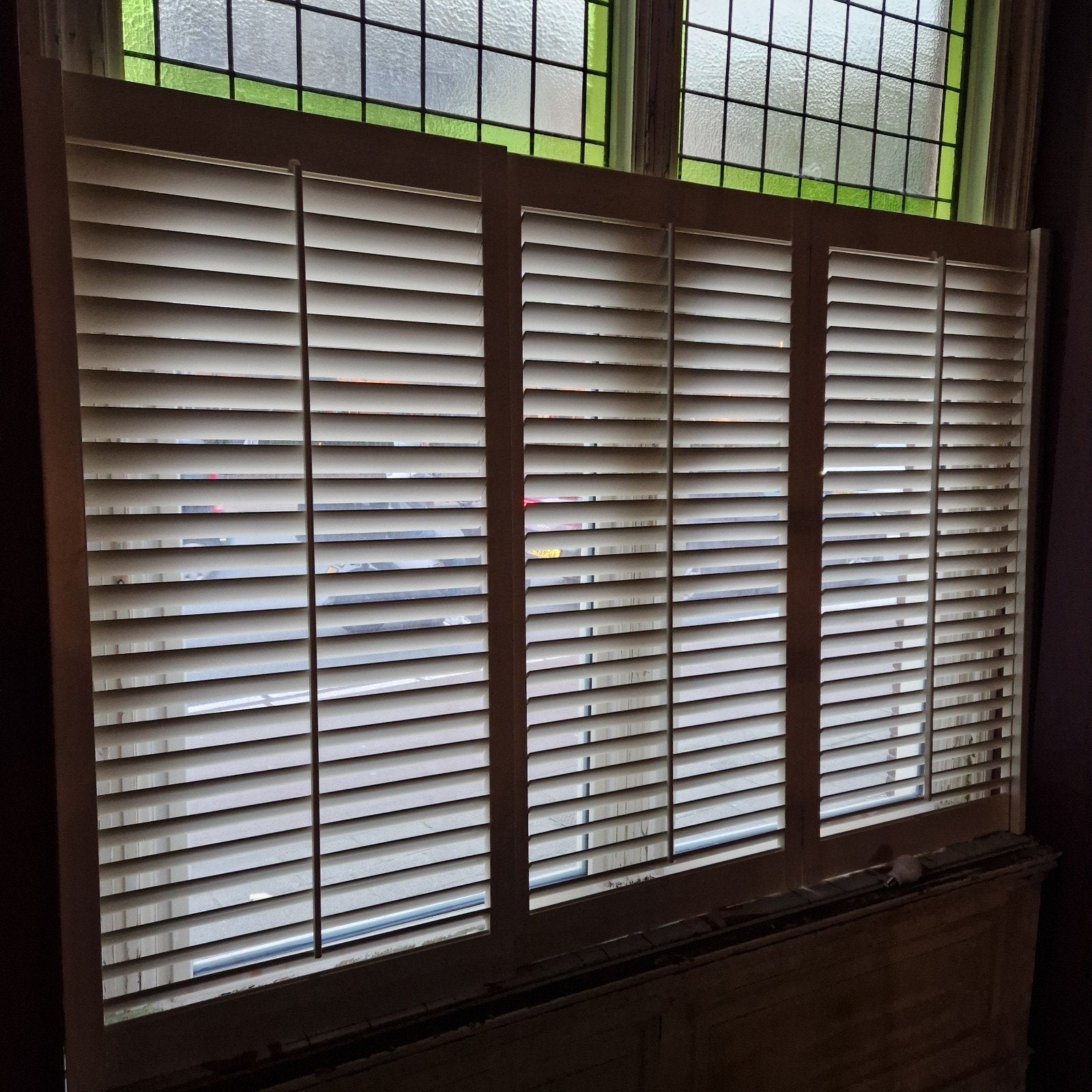 3 shutters 72,3cm breed x 143cm hoog. lamelbreedte 6cm, Ophalen, 143 cm, Wit, Hout