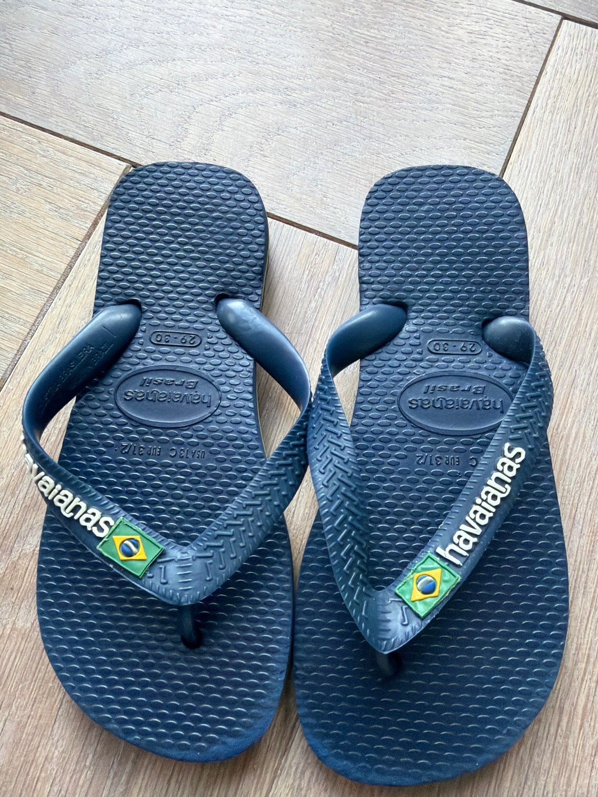 Havaianas Brasil teenslippers - Maat 29/30, Ophalen of Verzenden, Zo goed als nieuw, Jongetje of Meisje, Schoentjes
