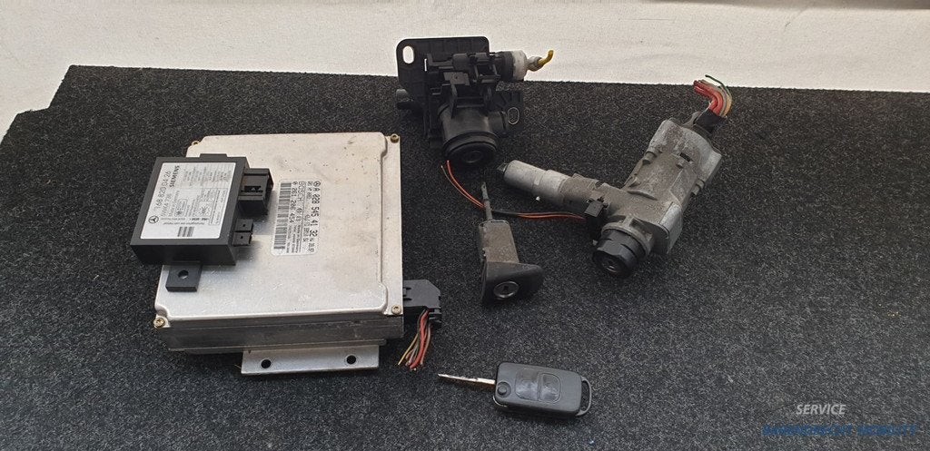 Slotenset met ECU R170 SLK 200 Mercedes 0285454132 sleutel i, Auto-onderdelen, Elektronica en Kabels, Gebruikt, Mercedes-Benz AG