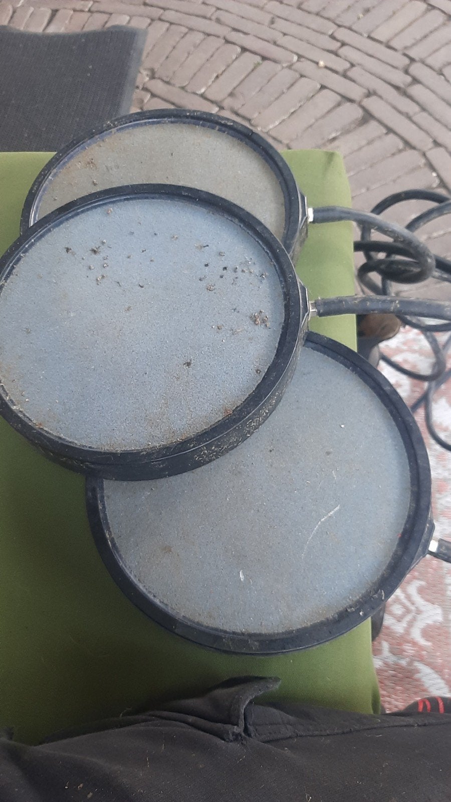3 luchttegels met slang, Ophalen, Gebruikt