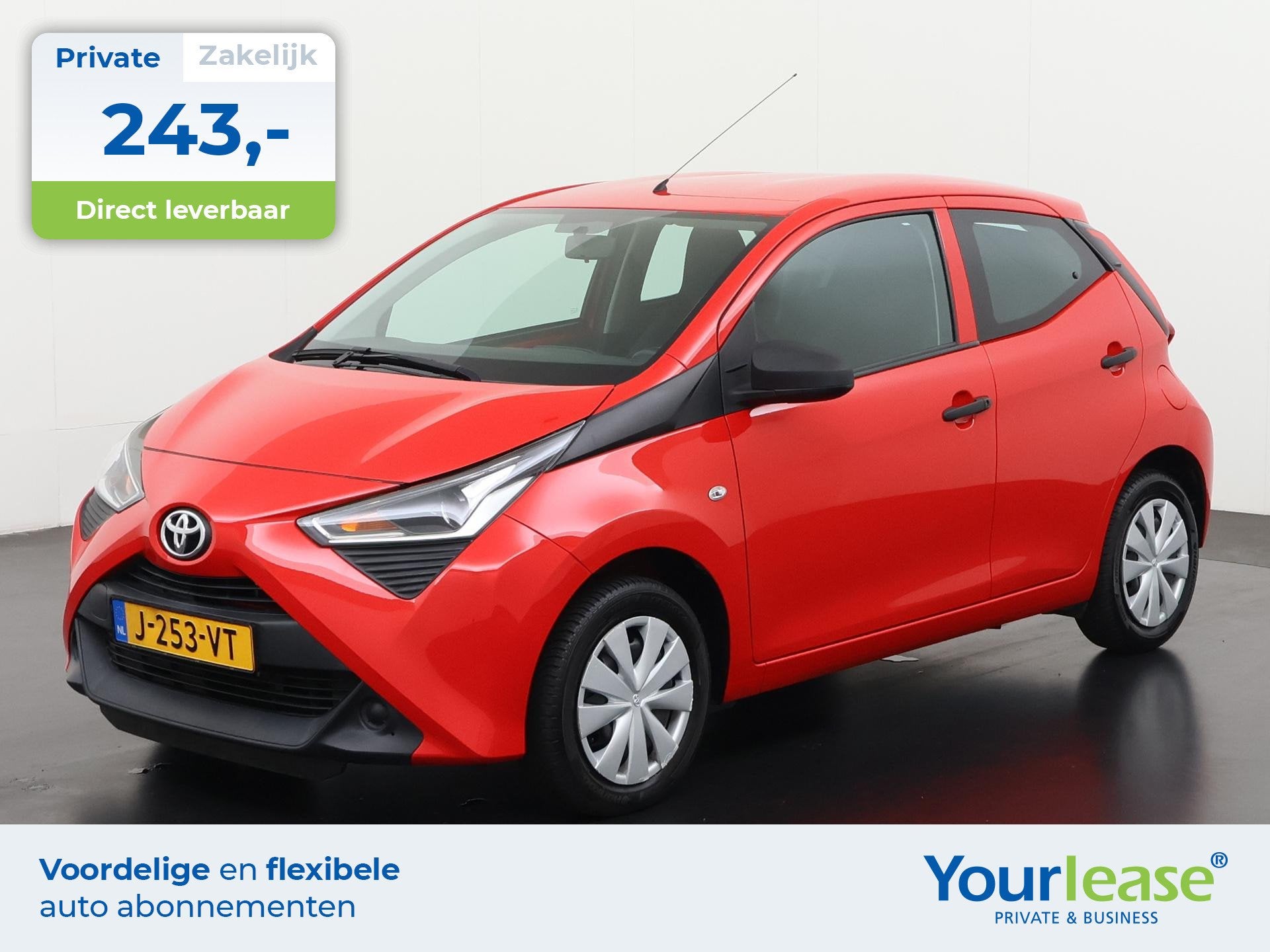 Toyota Aygo 1.0 VVT-i x | All-in 243,- Private Lease | Direc, Voorwielaandrijving, Stof, Gebruikt, Euro 6