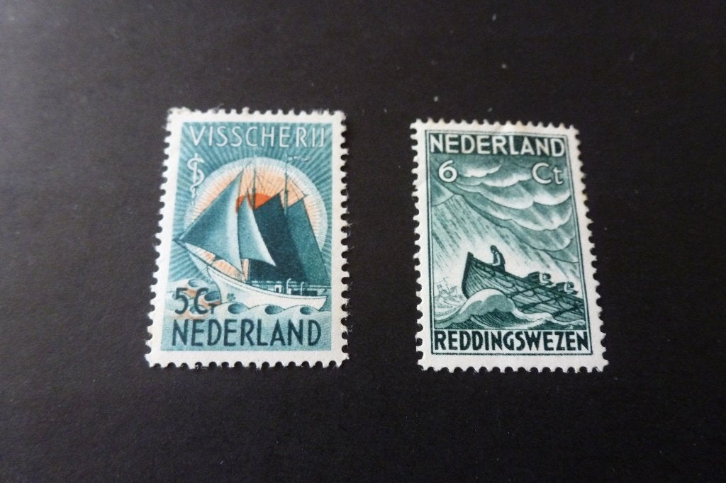 2x oude Zeemanszegels 5 en 6 cent 1933 ongestempeld (p 11, Postzegels en Munten, Postzegels | Nederland, Ophalen of Verzenden