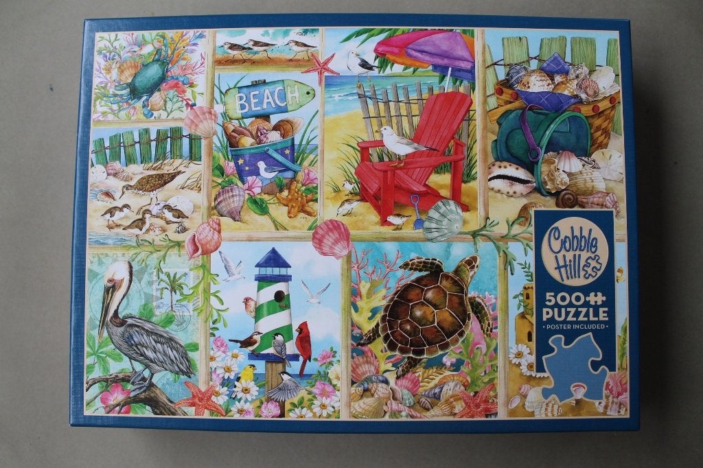 Cobble Hill Day at the Beach Stranddag legpuzzel (500 XL), Ophalen of Verzenden, 500 t/m 1500 stukjes, Gebruikt, Legpuzzel