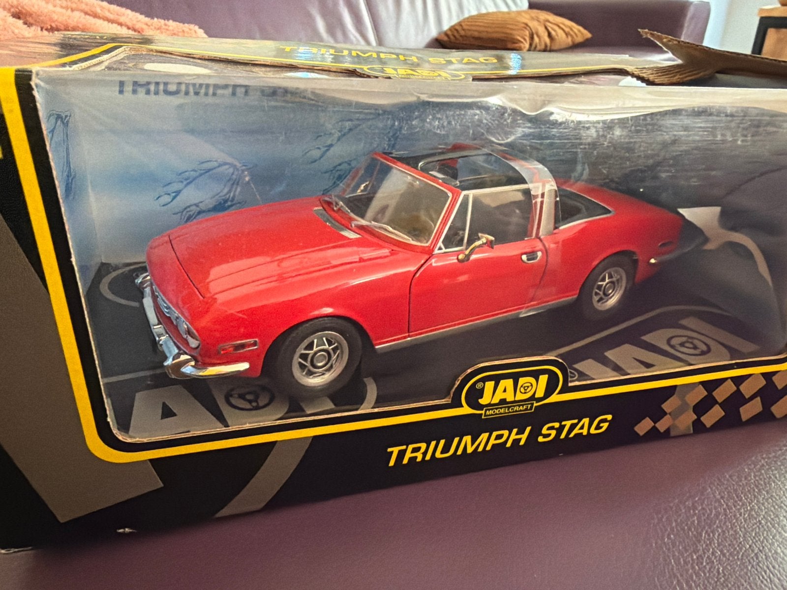 JADI 1/18 Triumph Stag - Nieuw in doos, Overige merken, Auto, Nieuw, Ophalen of Verzenden