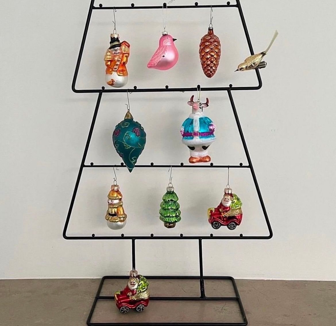 Glazen en kunststof kerstfiguren kerstornamenten kleur, Ophalen