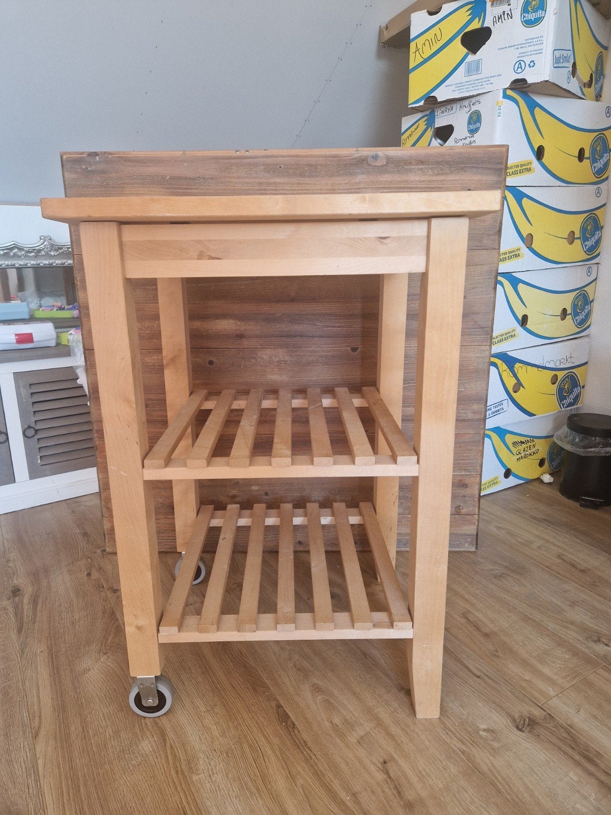 Keuken trolley 50x58 cm, Ophalen, 25 tot 50 cm, 50 tot 100 cm, Minder dan 100 cm