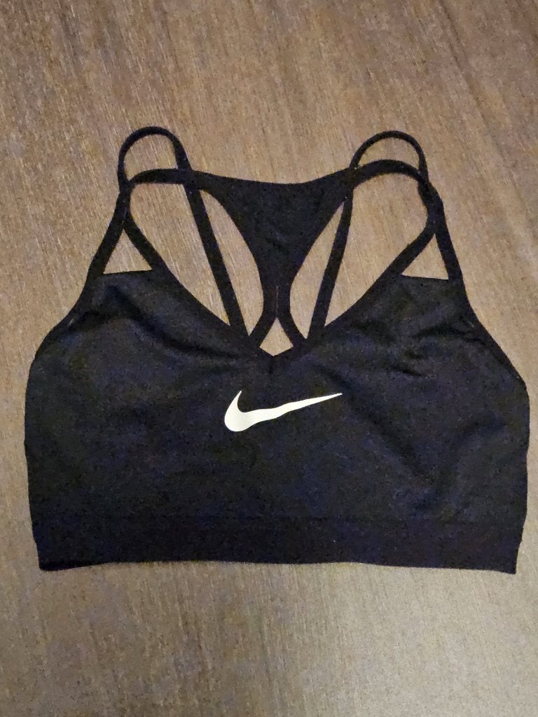 Zwarte sport BH merk Nike | Medium | INCLUSIEF OPSTUREN, Maat 38/40 (M), Verzenden, Zwart, Nike