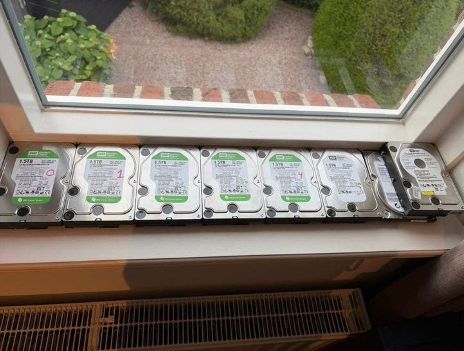 Partij interne SATA HDD's (6x 1.5TB, 1x 500GB, 1x 250GB), Computers en Software, Harde schijven, Intern, Gebruikt, Server, Ophalen of Verzenden