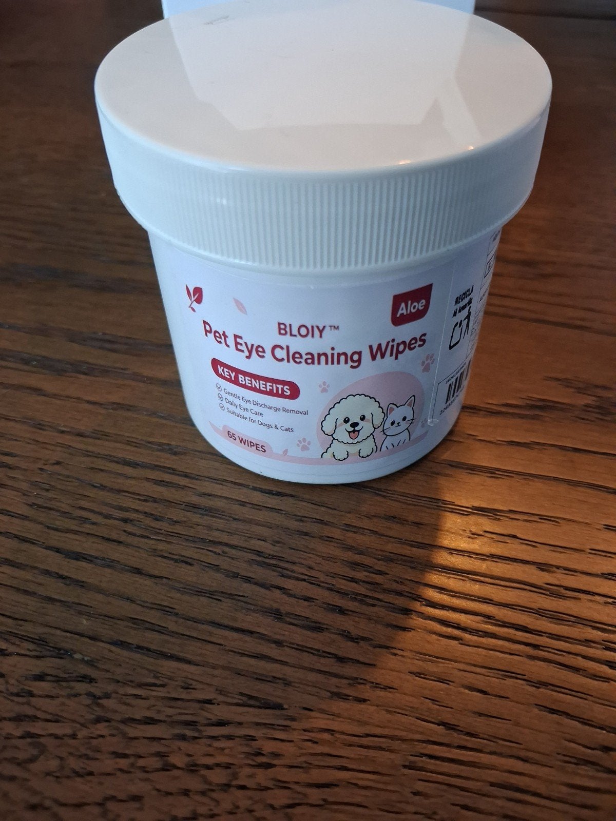 Dog/cat aloe eye cleansing pads/wipes., Ophalen of Verzenden, Nieuw