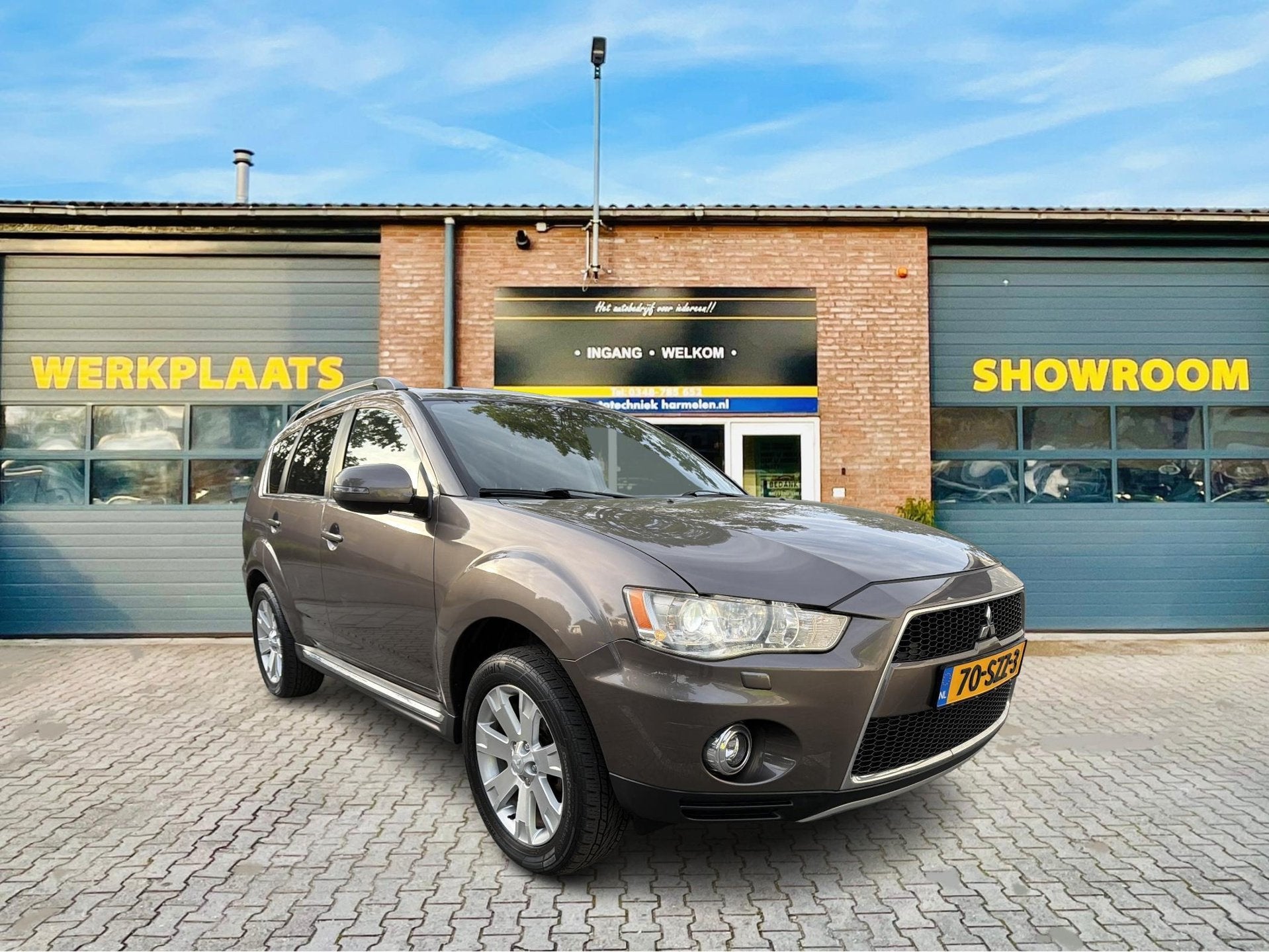Mitsubishi Outlander 2.0 Ed Two Instyle*1e eig*NL-Auto*Trekh, Zwart, 4 cilinders, Bruin, Bedrijf