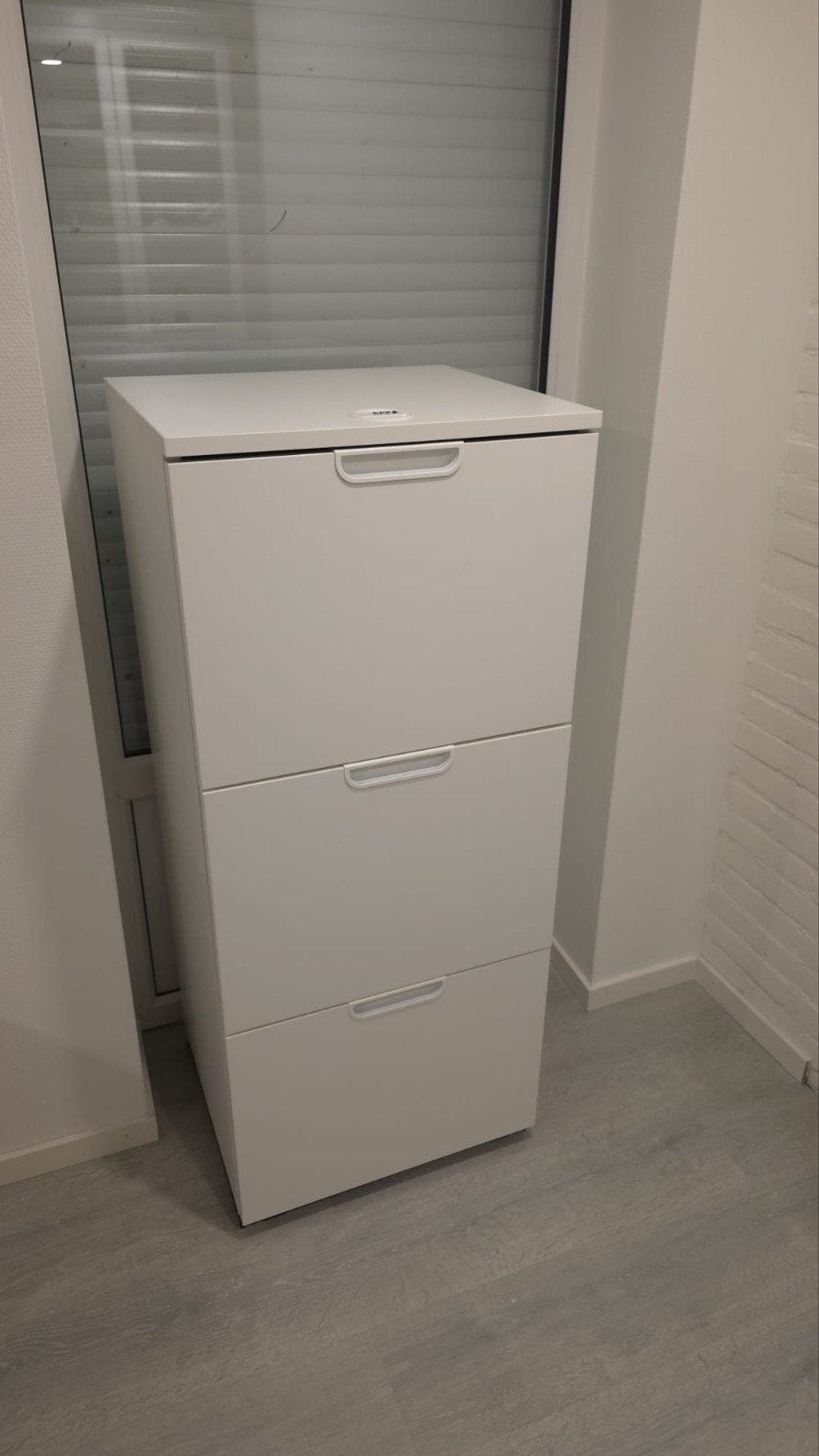 IKEA GALANT Ladeblok met 3 laden en cijferslot, Ophalen, Kunststof, 100 tot 150 cm, Modern, Functioneel