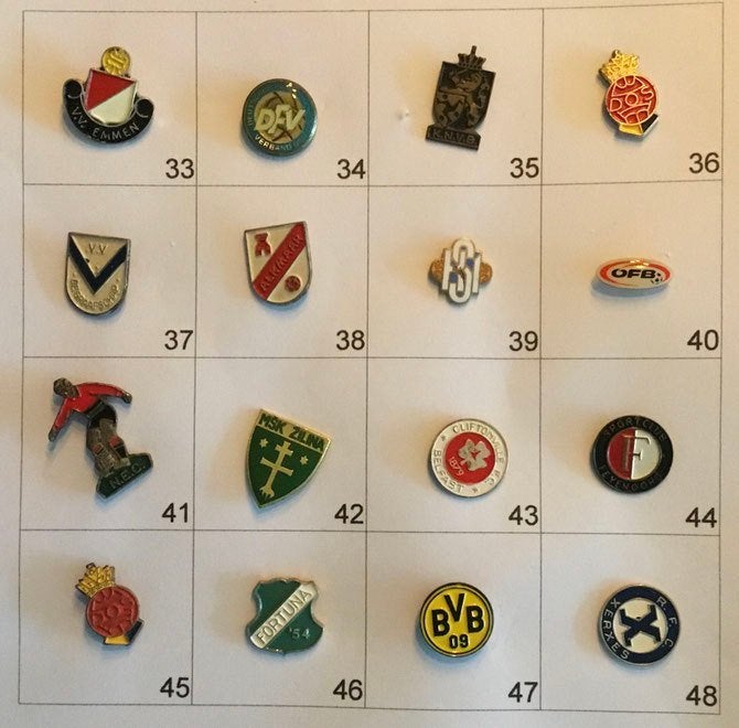 Voetbalspeldjes/Pins, Verzamelen, Verzenden