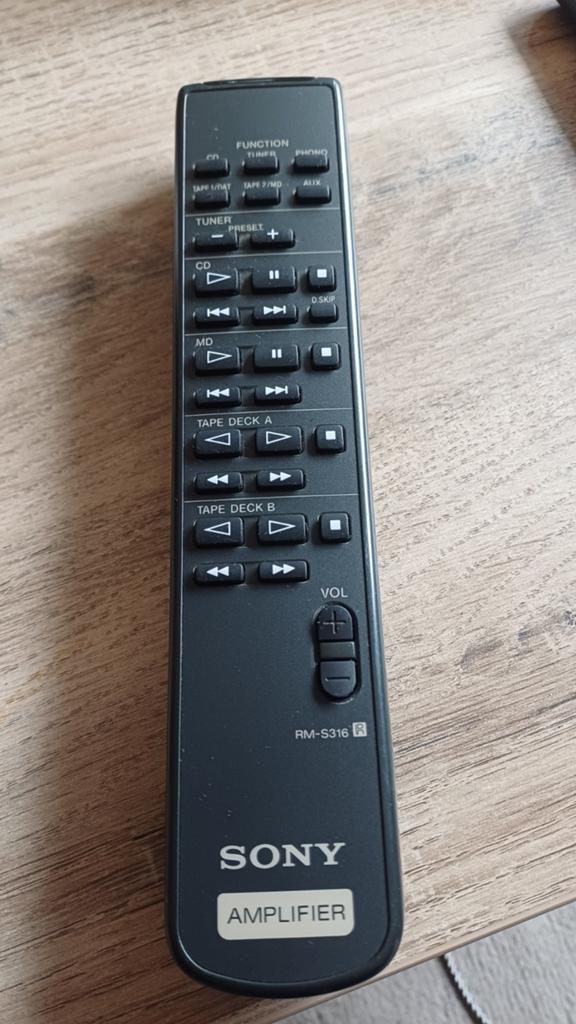 Sony amplifier RM-S316 Afstandsbediening, Ophalen of Verzenden, Zo goed als nieuw, Origineel, Receiver of Versterker