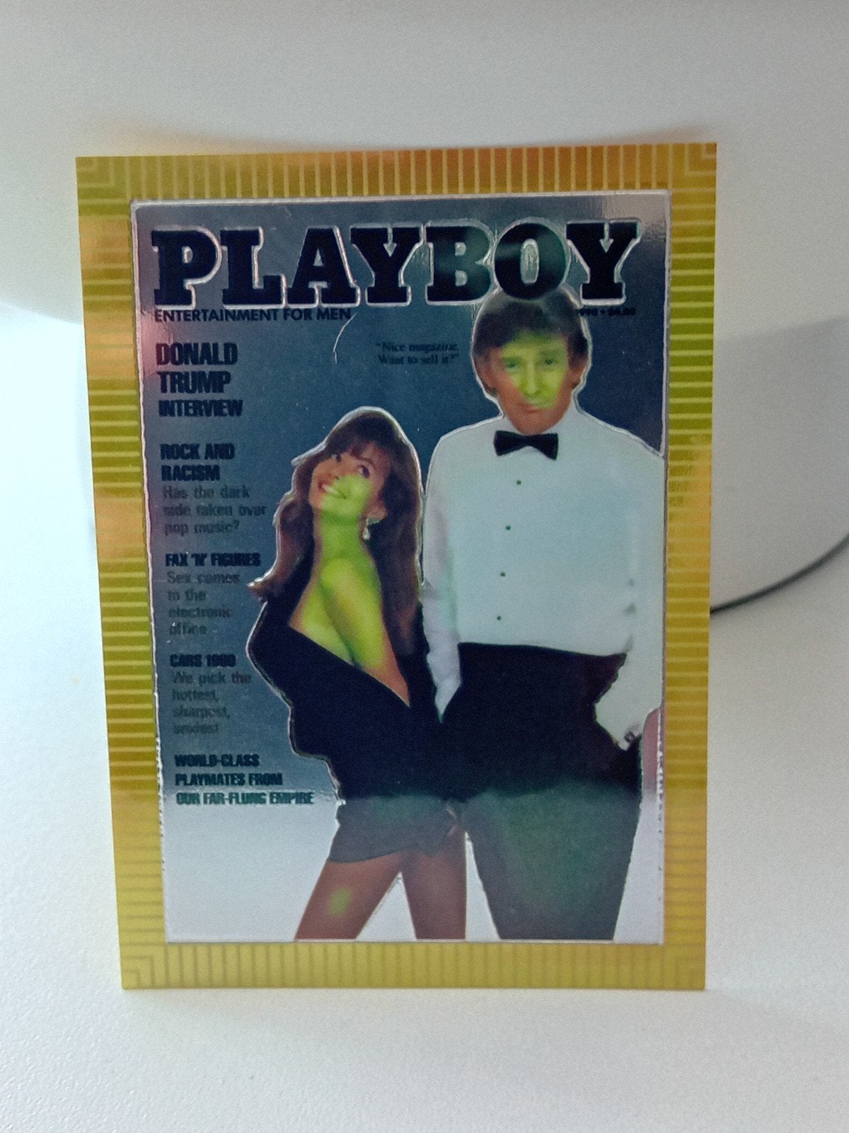 Zeldzame Playboy Chromium Cover Series 1 Donald Trump Kaart, Ophalen of Verzenden, Zo goed als nieuw
