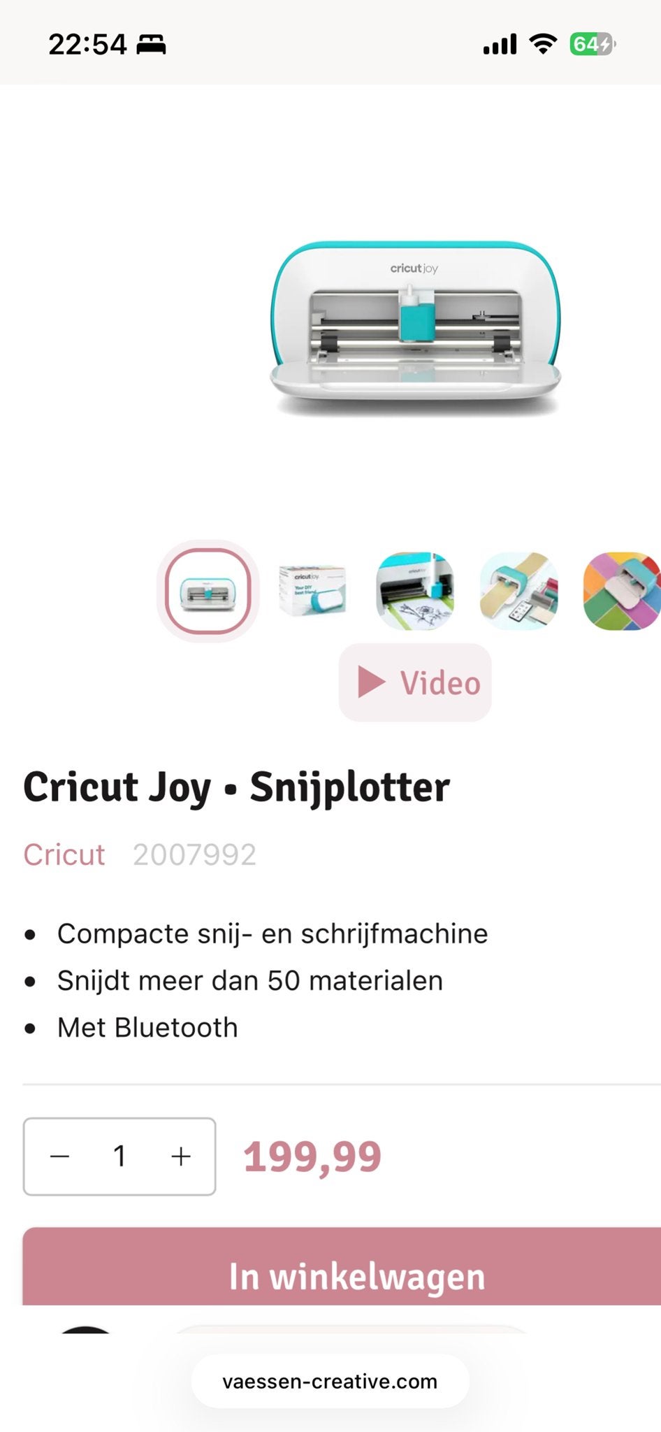 Cricut Joy Snijplotter - Zo goed als nieuw, Hobby en Vrije tijd, Ophalen, Zo goed als nieuw, Machine, Cricut