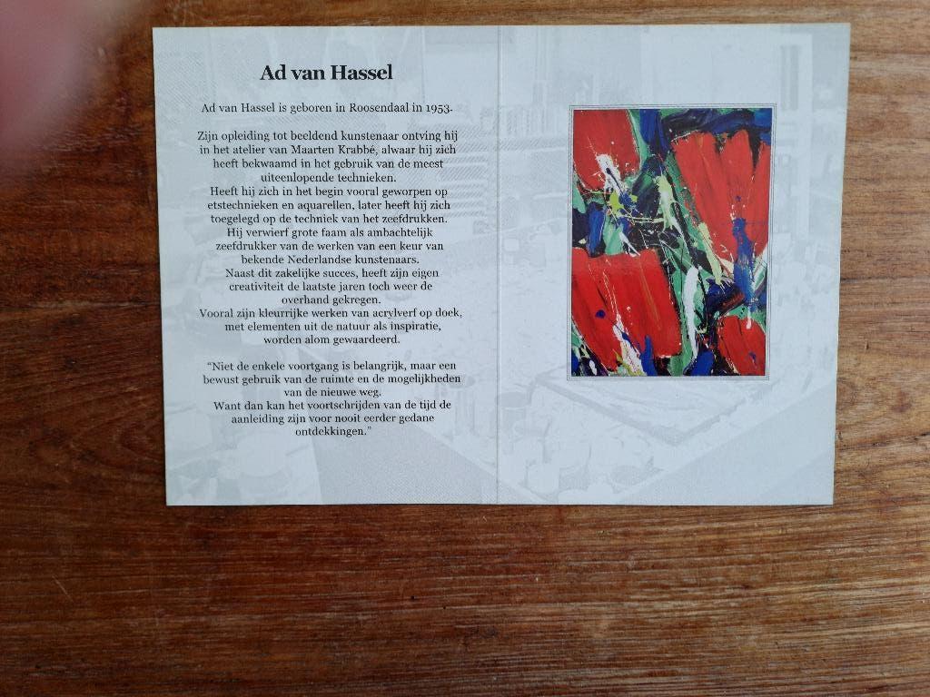Ad van Hassel - Zeefdrukken Tulpen, Ophalen of Verzenden