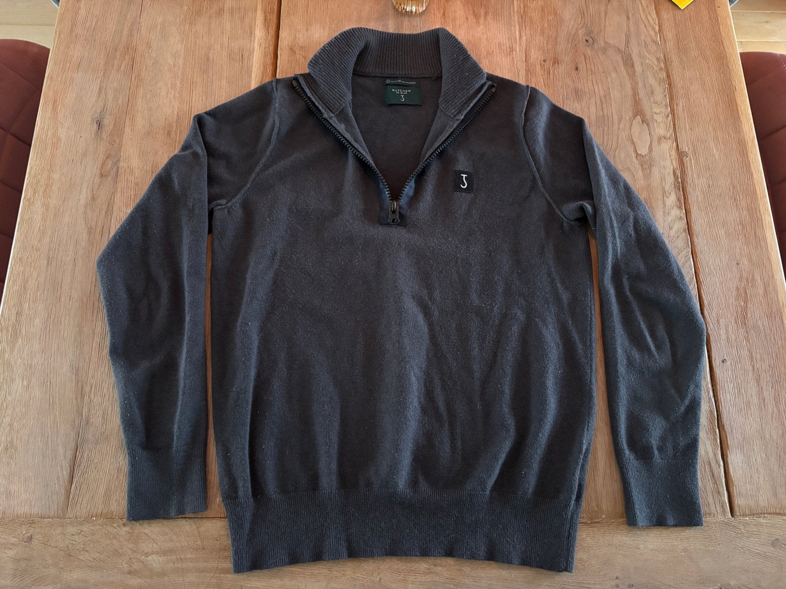 Butcher of Blue trui Half Zip - Maat S, Kleding | Heren, Ophalen of Verzenden, Zo goed als nieuw, Maat 46 (S) of kleiner, Grijs